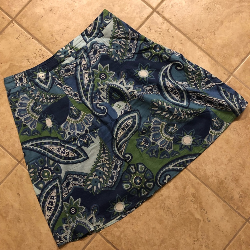 Ann Taylor Petite printed skirt